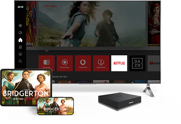 GigaTV Net inkl. Netflix ist TV für Deinen Internet-Anschluss und GigaTV App inklusive