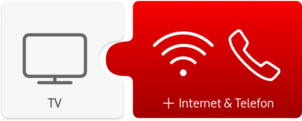 Kombiniere TV mit Highspeed Internet und Telefon