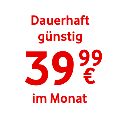 Dauerhaft günstig 39,99€ im Monat
